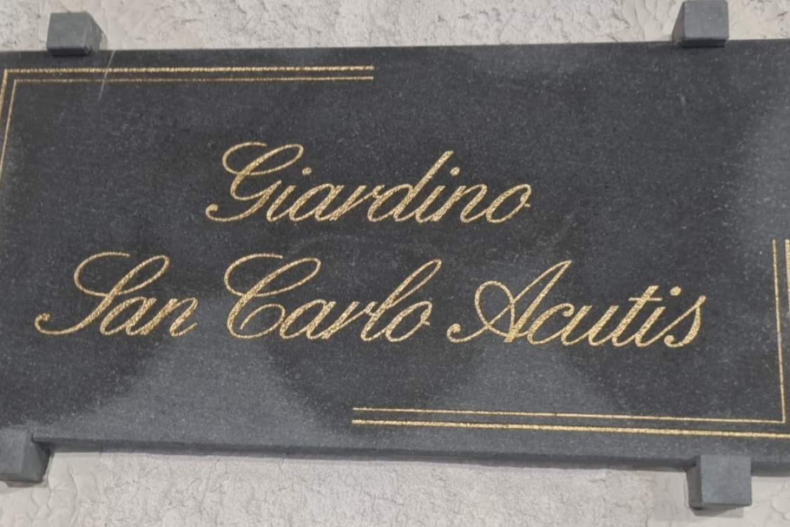 Inaugurazione e Benedizione del “giardino San Carlo Acutis”